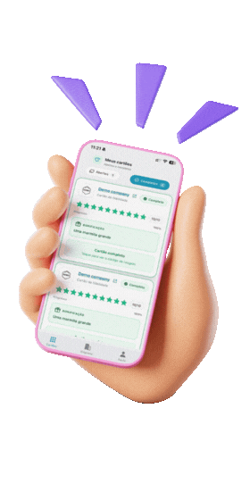 Mockup do app mobile